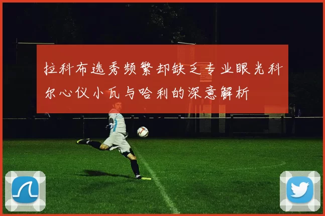 拉科布选秀频繁却缺乏专业眼光科尔心仪小瓦与哈利的深意解析