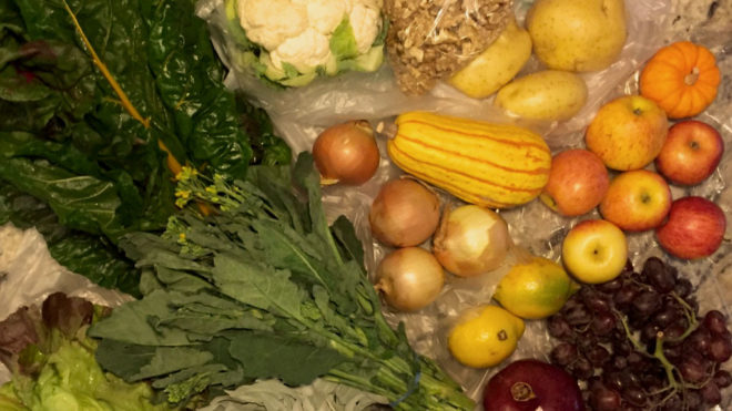 Colorful assortment of vegetables